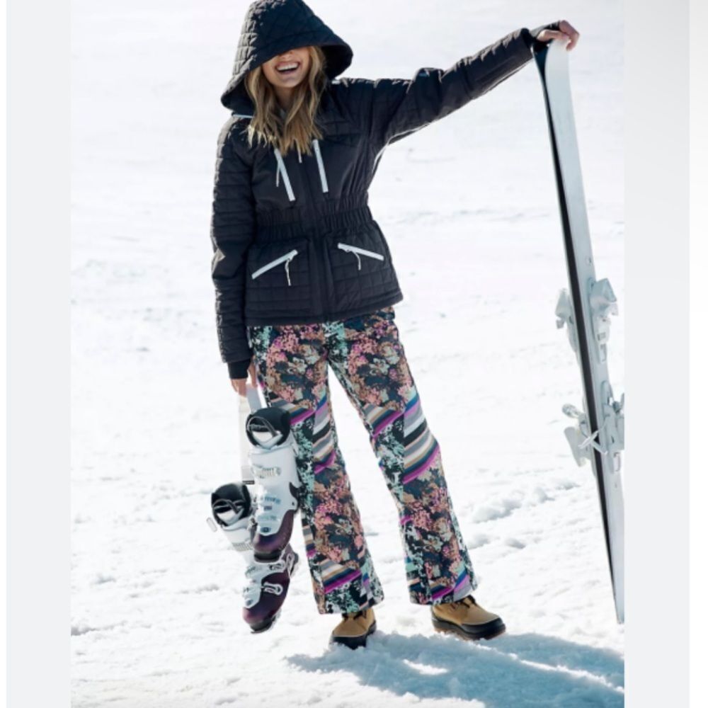 Free People XS New FREE PEOPLE Bunny Slope Printed Ski Pants and the Jacket